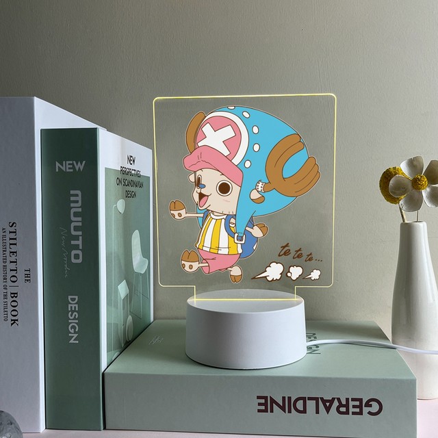 Hot Sale anime adventure Led Table Lamp Print one piece 3D Visual Acrylic  Night Light Birth day gift home decor - AliExpress